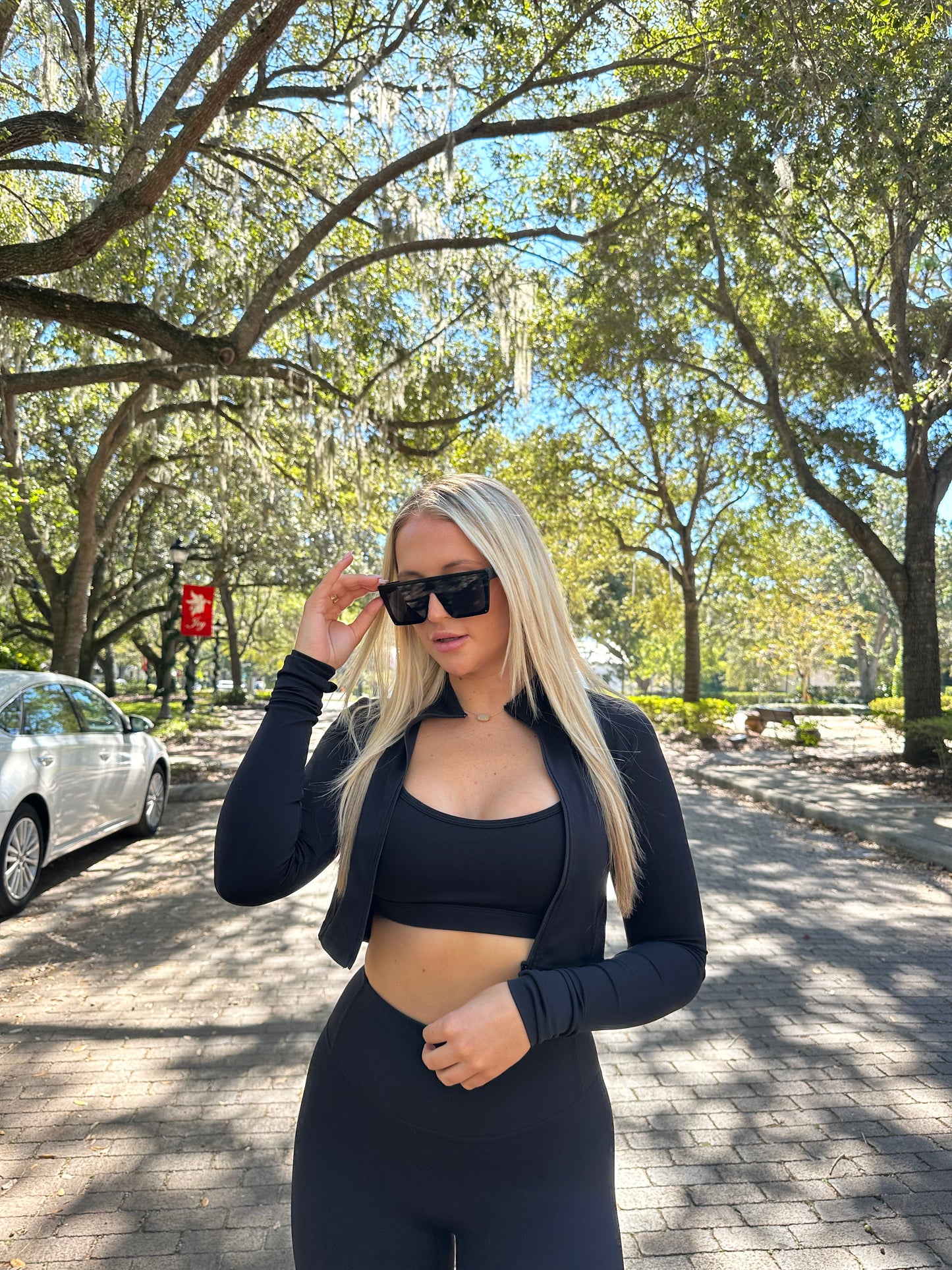 ANYTHING BUT BASIC Cropped Active Jacket